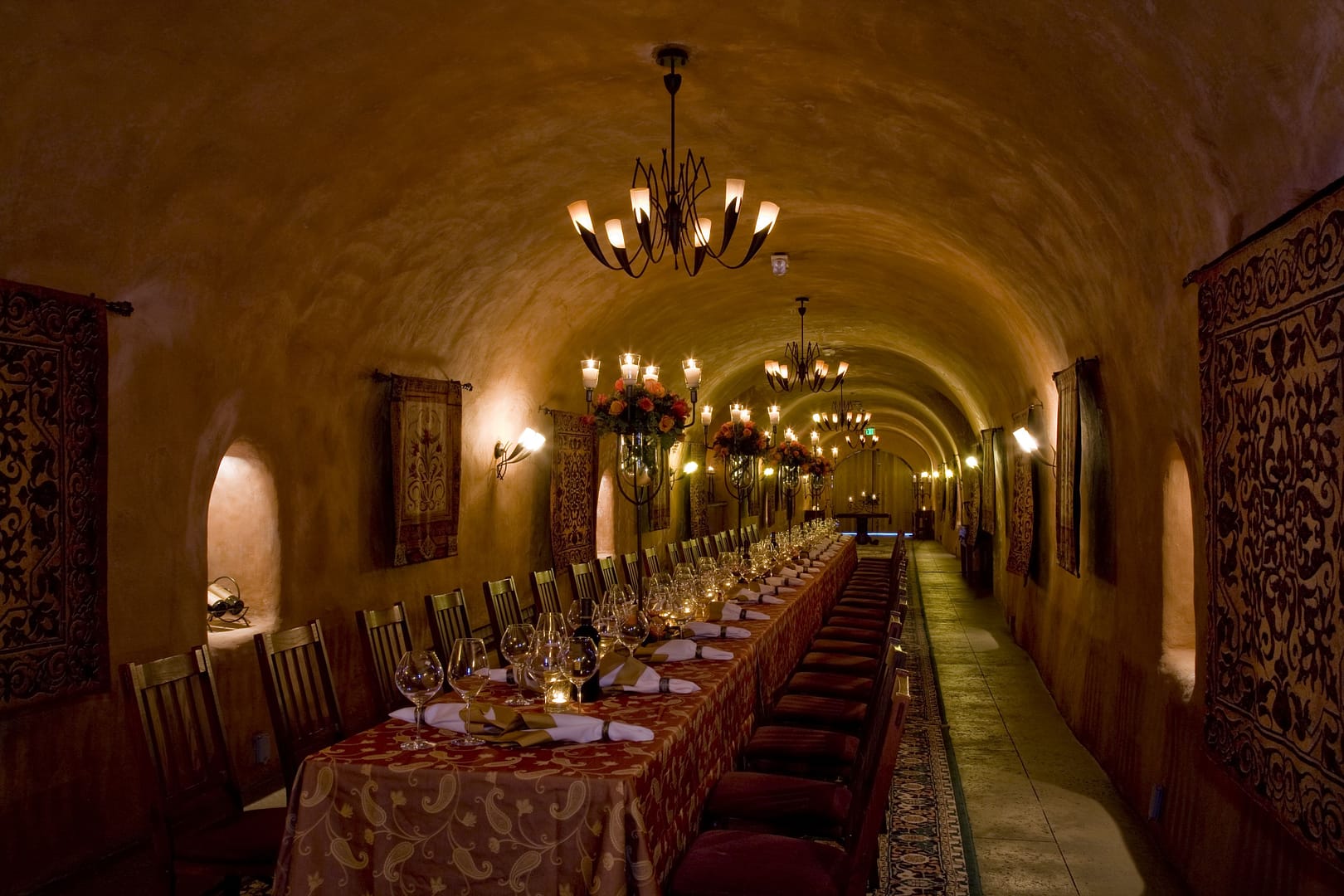 wine cave dinner