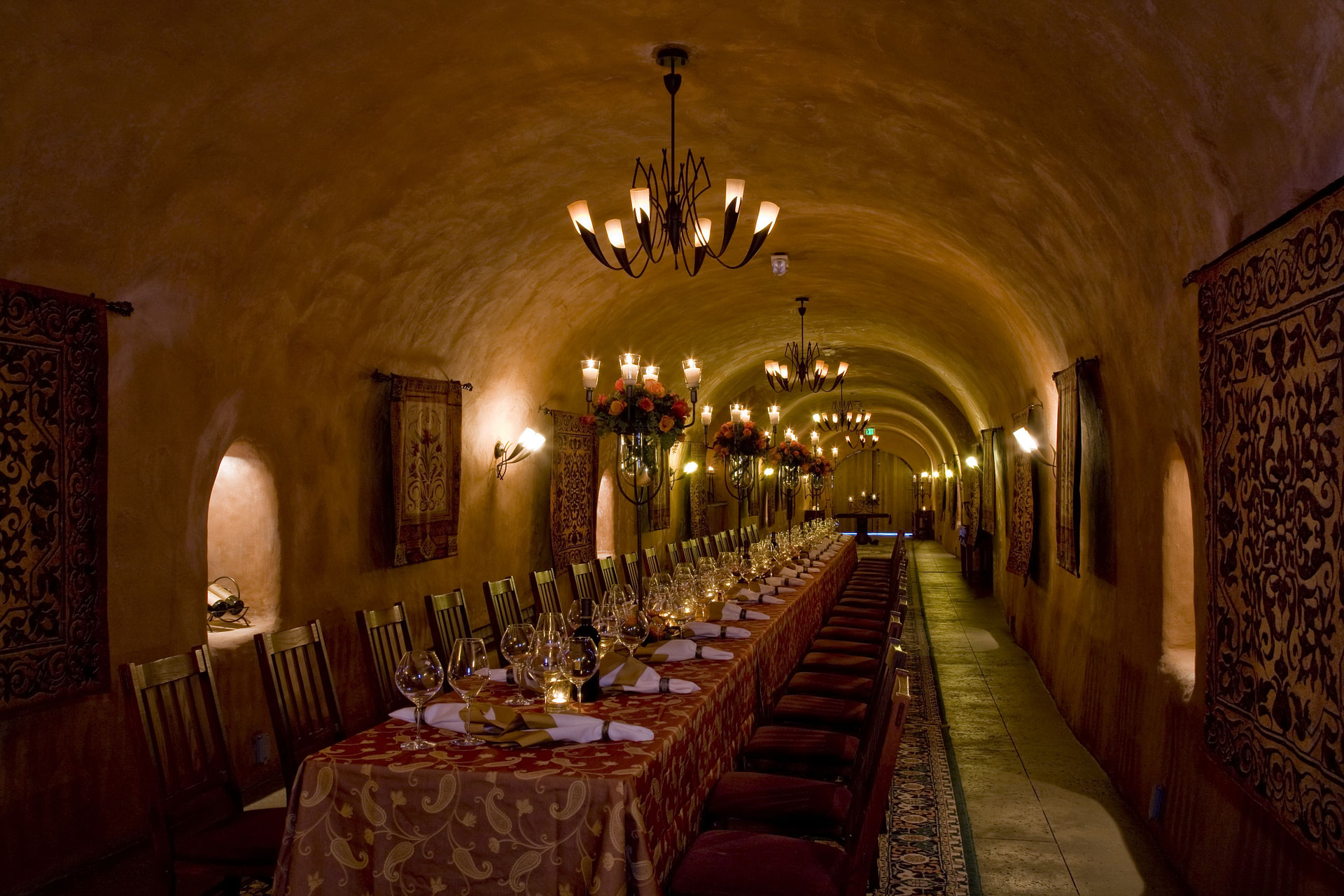 wine cave dinner